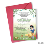 Invitatii botez Alba ca Zapada - Simple - IB-05 - imagine 5