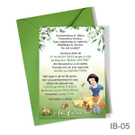 Invitatii botez Alba ca Zapada - Simple - IB-05 - imagine 6