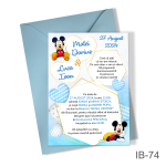 Invitatii botez Mickey Mouse - Simple - IB-74 - imagine 2