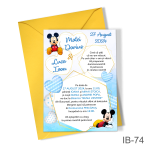 Invitatii botez Mickey Mouse - Simple - IB-74 - imagine 4
