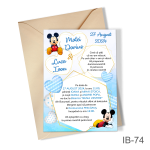 Invitatii botez Mickey Mouse - Simple - IB-74 - imagine 3
