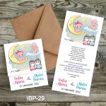 Invitatii botez gemeni Unicorni - Pliate - IBP-29 - imagine 5