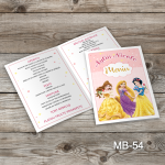 Meniuri botez - Printese Disney - MB-54