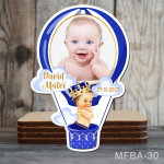 Marturii botez magnetice Balon aer cald - Micul print - MFBA-30