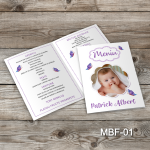 Meniuri botez cu poza - Fluturi - MBF-01