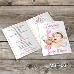 Meniuri botez cu poza - Inimi - MBF-06