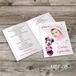 Meniuri botez cu poza - Minnie Mouse - MBF-08