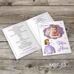 Meniuri botez cu poza - Printesa Sofia - MBF-53