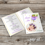 Meniuri botez cu poza - Zana Florilor - MBF-60