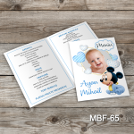 Meniuri botez cu poza - Mickey Mouse - MBF-65