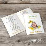 Meniuri botez cu poza - Floarea Soarelui - MBF-66
