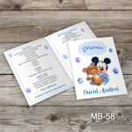 Meniuri botez - Mickey Mouse - MB-58
