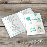 Meniuri botez - Ursulet alb - MB-59