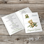 Meniuri botez - Ursulet in avion - MB-107