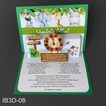 invitatii botez 3D Safari
