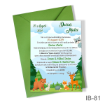 Invitatii botez Animalute - Simple - IB-81 - imagine 2