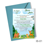 Invitatii botez Animalute - Simple - IB-81 - imagine 3