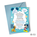 Invitatii botez Mickey Mouse - Simple - IB-53 - imagine 2