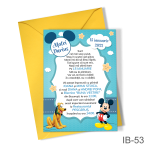 Invitatii botez Mickey Mouse - Simple - IB-53 - imagine 4