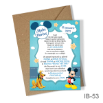 Invitatii botez Mickey Mouse - Simple - IB-53 - imagine 3