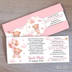 Invitatii botez speciale cu ursuleti si text