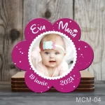 Marturii magnetice botez fete forma Floare - MCM-04