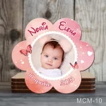 Marturii magnetice botez fete forma Floare - MCM-10