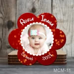 Marturii magnetice botez fete forma Floare - MCM-11