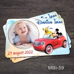 modele marturii botez magneti mickey si pluto in masinuta
