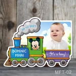 Marturii botez magneti baieti Trenulet - Mickey Mouse - MFT-02