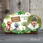 Marturii botez baieti Magneti Nor - Dinozauri - MCN-34