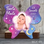 Marturii botez fetita - Magneti forma Fluture - MCF-01
