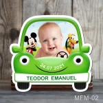 Marturii botez baieti Magneti Masinuta - Mickey Mouse - MFM-02