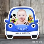 Marturii botez baieti Magneti Masinuta - Mickey Mouse - MFM-04