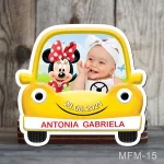 Marturii botez fete Magneti Masinuta - Minnie Mouse - MFM-15