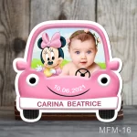 Marturii botez fete Magneti Masinuta - Minnie Mouse - MFM-16