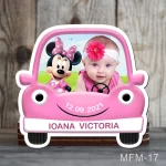 Marturii botez fete Magneti Masinuta - Minnie Mouse - MFM-17