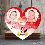 Marturii botez gemeni Magneti forma Inima - Minnie Mouse - MCI-45