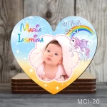 Marturii botez fete Magneti forma Inima - Unicorn - MCI-20