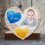 Marturii botez baieti Magneti forma Inima - MCI-26