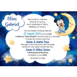 Invitatie digitala botez baieti - Mickey Mouse - IB-103