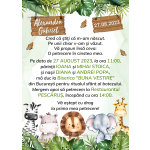 Invitatie digitala botez baieti - Safari - IB-59