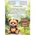 Invitatie digitala botez baieti - Ursulet - IB-114