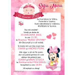 Invitatie digitala botez fetite - Minnie Mouse - IB-01