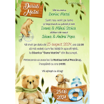 Invitatie digitala botez baieti - Ursuleti - IB-82