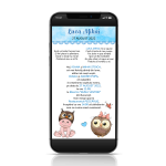 Invitatie digitala botez baieti - IDB-02