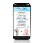 Invitatie digitala botez baieti - IDB-07