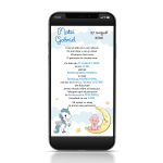 Invitatie digitala botez baieti - IDB-10
