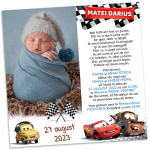 Invitatie digitala botez cu poza - baieti - IDBF-04