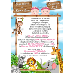 invitatii botez gemeni